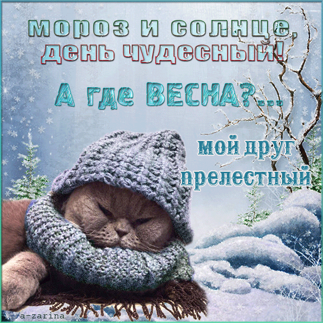 картинка под названием - А где весна, мой друг прелестный? из категории С днём рождения.