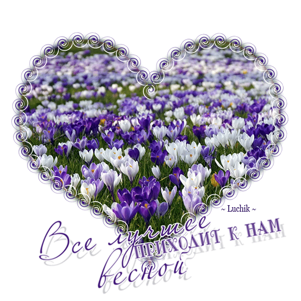 картинка под названием - Все лучшее приходит к нам Весной! из категории С днём рождения.
