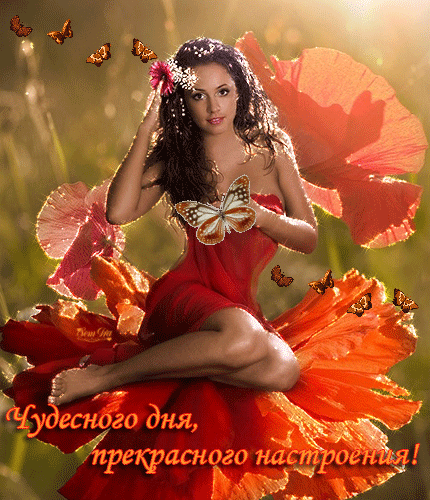 картинка под названием - Чудесного дня и прекрасного настроения! gif из категории С днём рождения.