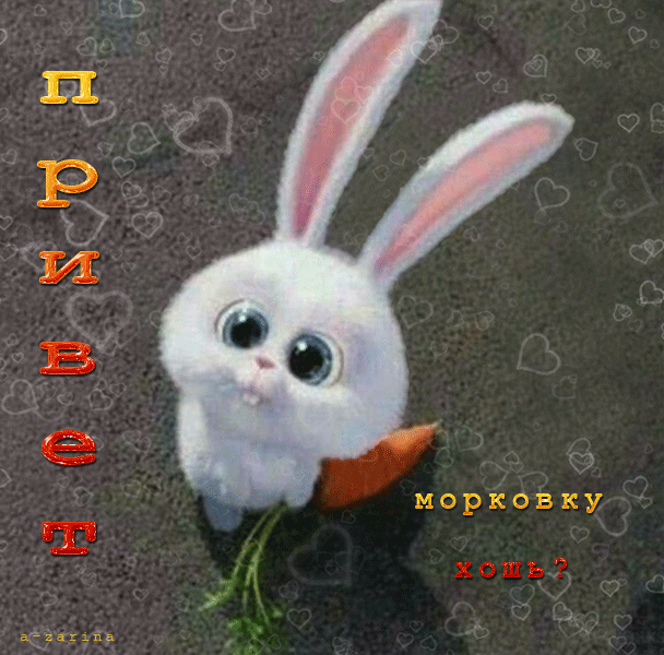 картинка под названием - морковку хошь? из категории С днём рождения.