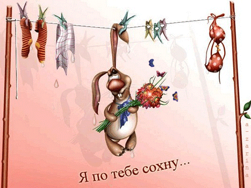 картинка под названием - Я по тебе сохну! из категории С днём рождения.
